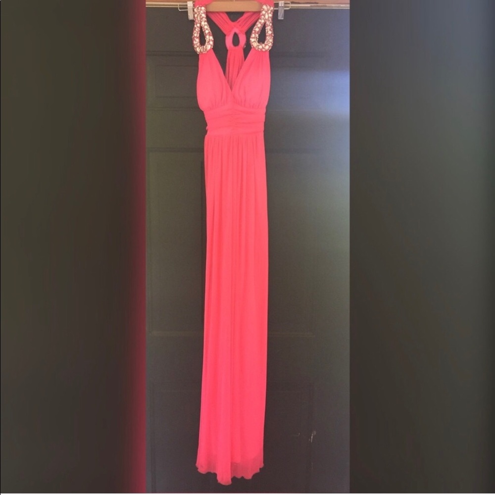 B Darlin |  Hot Pink Cutout Dress